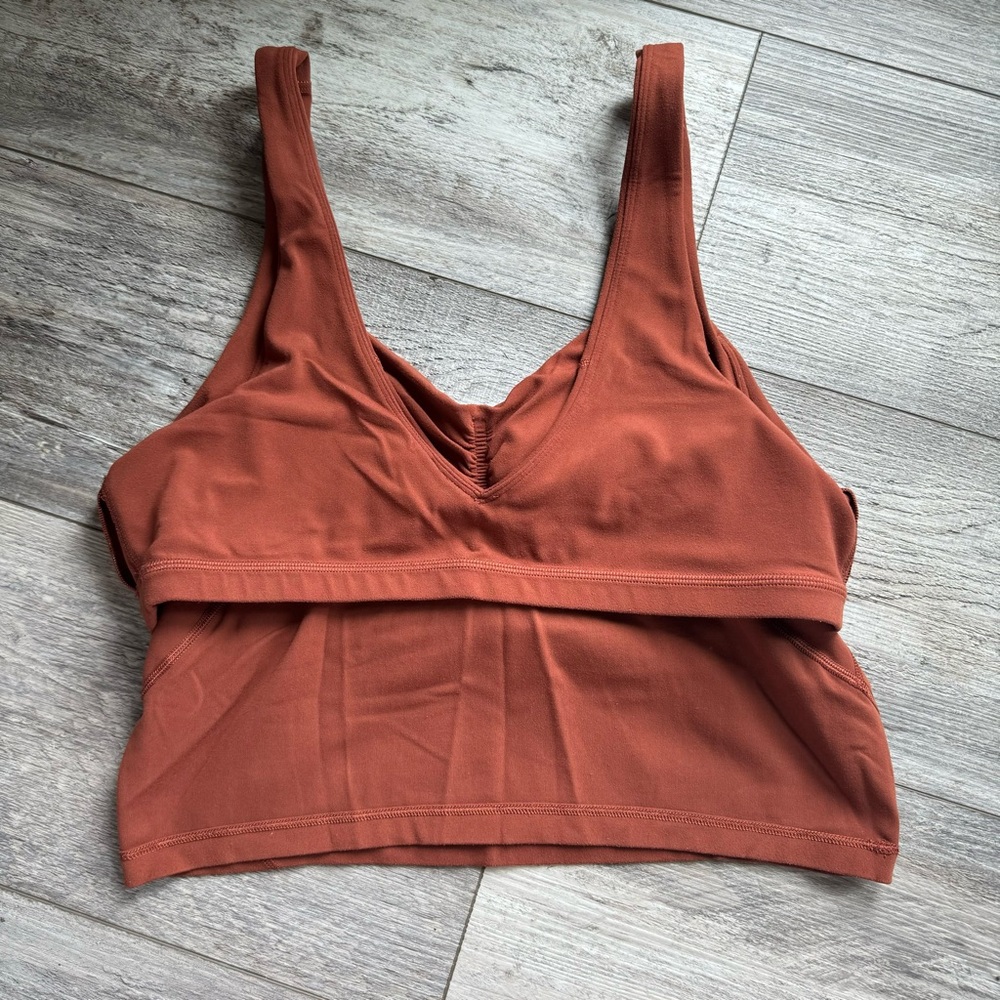 lululemon align tank - gathered front dark terracotta - Picture 8 of 11